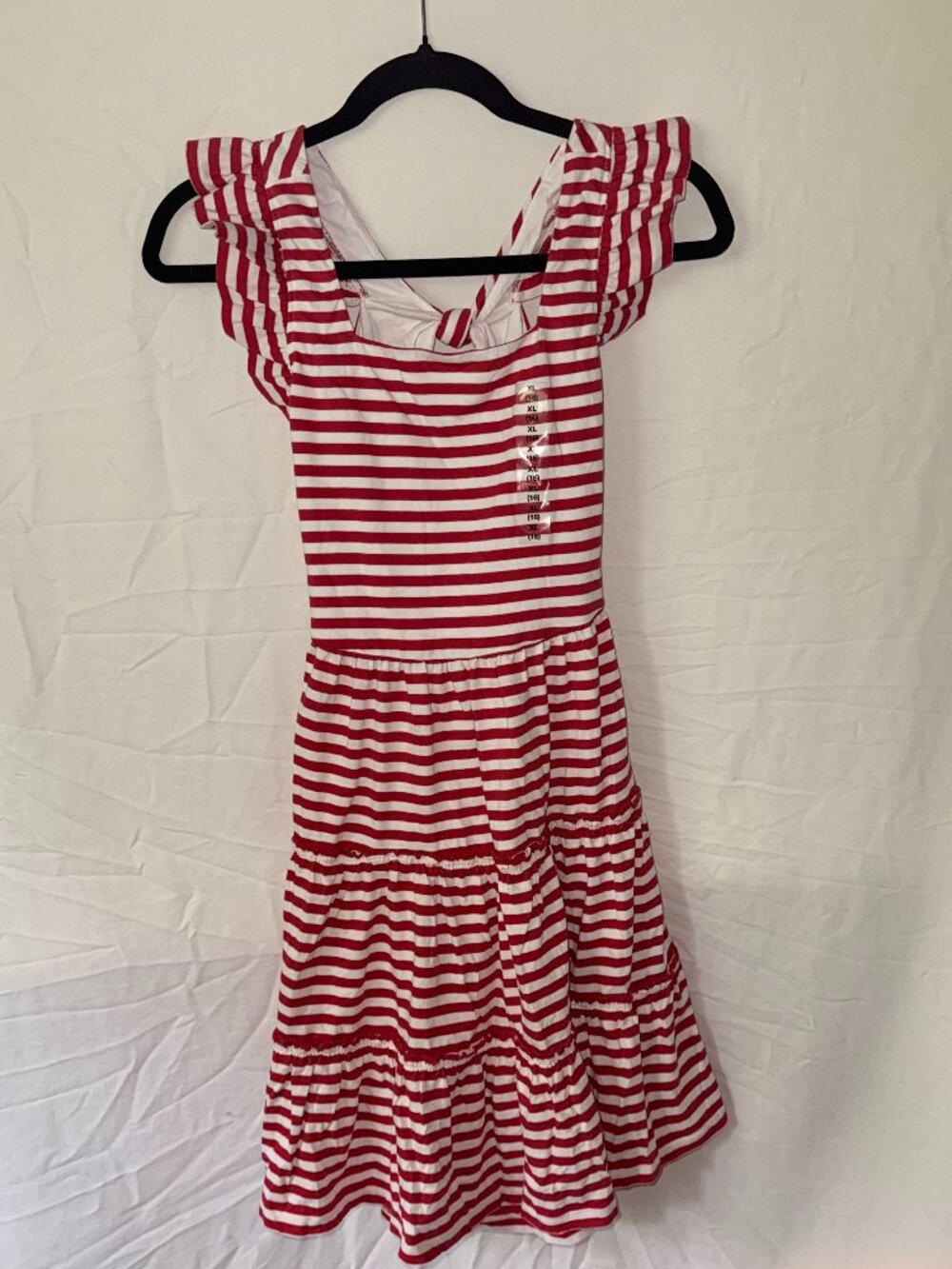 Polo by Ralph Lauren Girl’s Red and White Striped Dress NWT Size 16